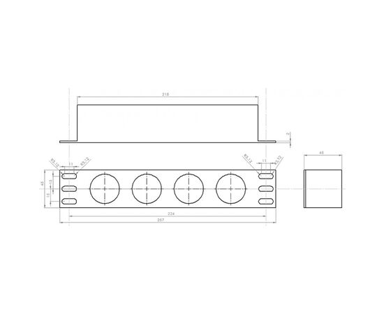 Силовий блок 10" 1U, 230V 4*schuko, 16A, 1.8м Kingda (KD-GER(16)N1004WPSBFE), зображення 4 Силовий блок 10" 1U, 230V 4*schuko, 16A, 1.8м Kingda (KD-GER(16)N1004WPSBFE), зображення 4