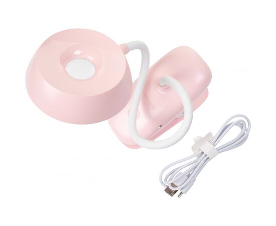 Настільна лампа Philips Donutclip 3Вт 4000K 1200мАг USB-A рожевий (929003179607), зображення 3 Настільна лампа Philips Donutclip 3Вт 4000K 1200мАг USB-A рожевий (929003179607), зображення 3