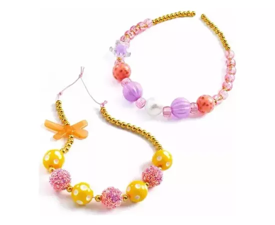 Набір для творчості Djeco Виготовлення намиста Золоті бульбашки (DJ00026), зображення 2 Набір для творчості Djeco Виготовлення намиста Золоті бульбашки (DJ00026), зображення 2