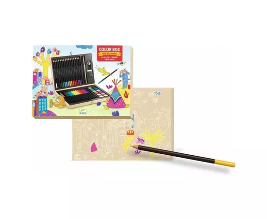 Набір для творчості Djeco Малювання Кольорова коробка (DJ08797), зображення 2 Набір для творчості Djeco Малювання Кольорова коробка (DJ08797), зображення 2