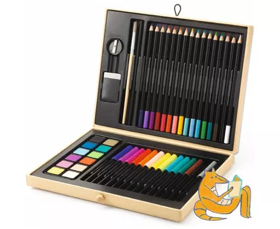 Набір для творчості Djeco Малювання Кольорова коробка (DJ08797), зображення 3 Набір для творчості Djeco Малювання Кольорова коробка (DJ08797), зображення 3