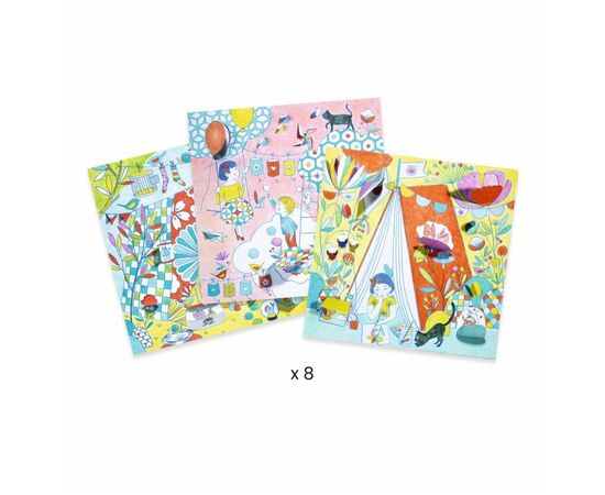 Набір для творчості Djeco Розфарбовування Ігрові намети Ніни (DJ09683), зображення 3