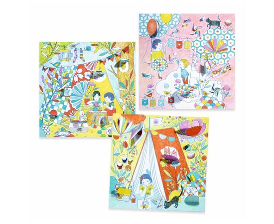 Набір для творчості Djeco Розфарбовування Ігрові намети Ніни (DJ09683), зображення 5