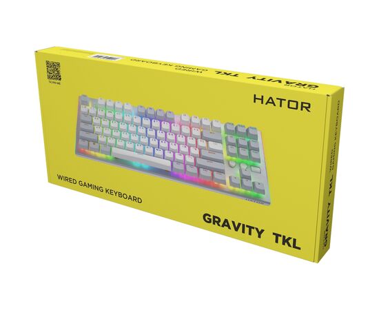 Клавиатура Hator Gravity TKL Orange USB White (HTK561UA), изображение 10 Клавиатура Hator Gravity TKL Orange USB White (HTK561UA), изображение 10