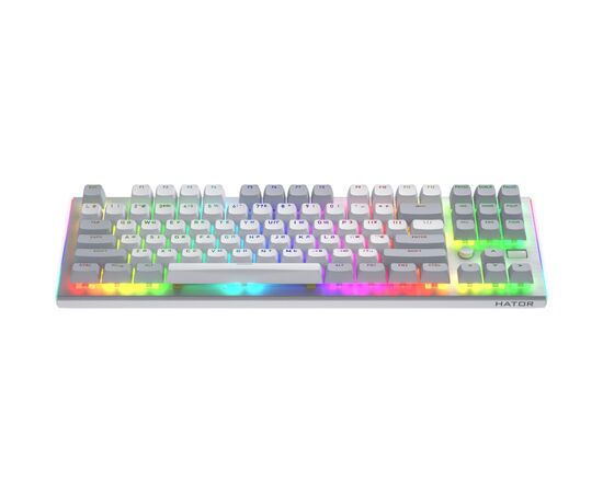 Клавиатура Hator Gravity TKL Orange USB White (HTK561UA), изображение 3 Клавиатура Hator Gravity TKL Orange USB White (HTK561UA), изображение 3