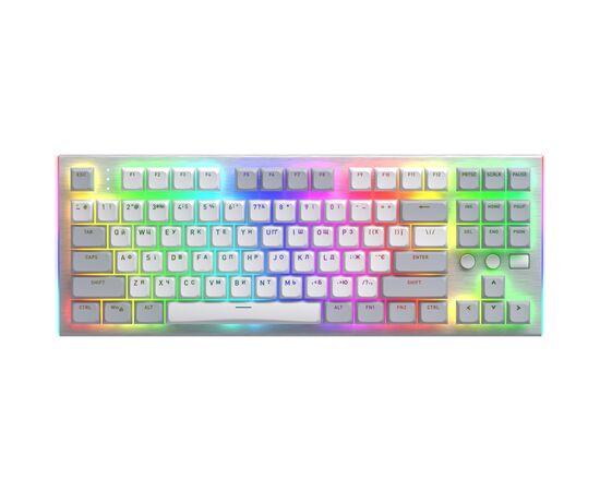 Клавіатура Hator Gravity TKL Orange USB White (HTK561UA)