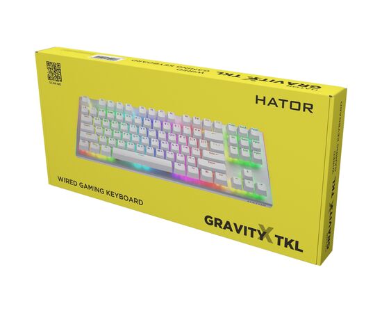 Клавиатура Hator Gravity X TKL Orange USB White (HTK551UA), изображение 10 Клавиатура Hator Gravity X TKL Orange USB White (HTK551UA), изображение 10