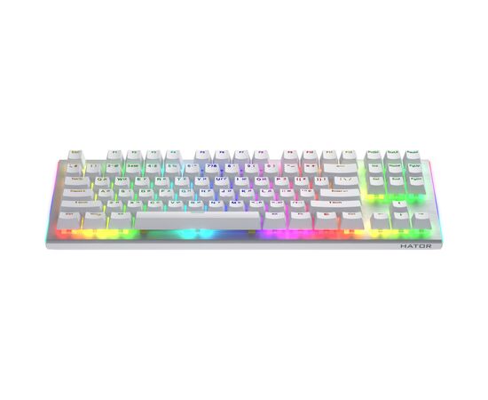 Клавиатура Hator Gravity X TKL Orange USB White (HTK551UA), изображение 3 Клавиатура Hator Gravity X TKL Orange USB White (HTK551UA), изображение 3