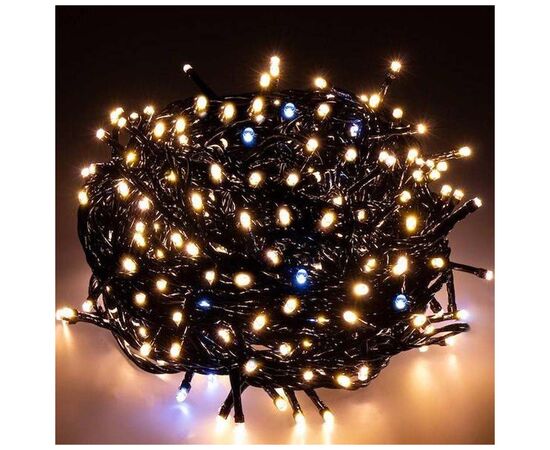 Гирлянда ColorWay Мишура-водопад LED 250 5 м 150 теплый статический+100 белый водопад (CW-G-250L5VMC), изображение 3 Гирлянда ColorWay Мишура-водопад LED 250 5 м 150 теплый статический+100 белый водопад (CW-G-250L5VMC), изображение 3