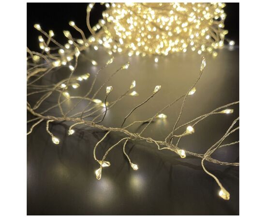 Гирлянда ColorWay Кластер LED 200 6 м 8 функций Медная струна Теплый цвет 220 V (CW-G-200L6VC), изображение 4 Гирлянда ColorWay Кластер LED 200 6 м 8 функций Медная струна Теплый цвет 220 V (CW-G-200L6VC), изображение 4