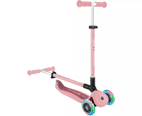 Самокат Globber Globber Go Up Active Темно-розовый до 20/50 кг Светящиеся колеса (744-210), изображение 10 Самокат Globber Globber Go Up Active Темно-розовый до 20/50 кг Светящиеся колеса (744-210), изображение 10