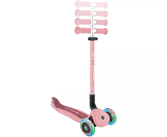 Самокат Globber Globber Go Up Active Темно-розовый до 20/50 кг Светящиеся колеса (744-210), изображение 12 Самокат Globber Globber Go Up Active Темно-розовый до 20/50 кг Светящиеся колеса (744-210), изображение 12
