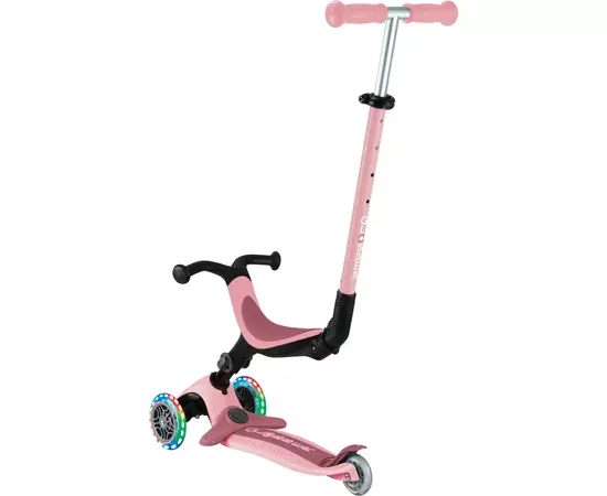 Самокат Globber Globber Go Up Active Темно-розовый до 20/50 кг Светящиеся колеса (744-210), изображение 2 Самокат Globber Globber Go Up Active Темно-розовый до 20/50 кг Светящиеся колеса (744-210), изображение 2