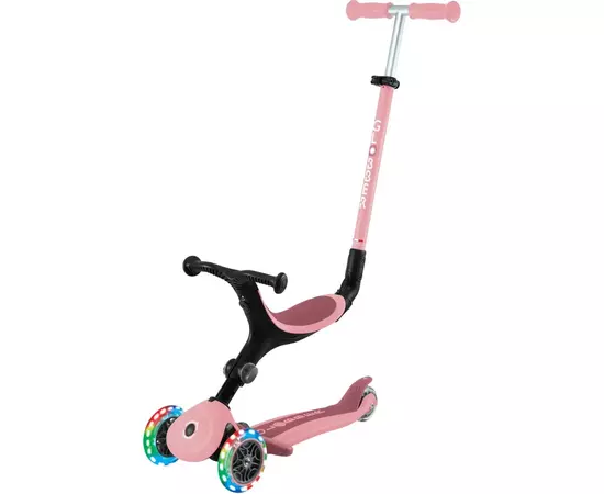 Самокат Globber Globber Go Up Active Темно-розовый до 20/50 кг Светящиеся колеса (744-210), изображение 3 Самокат Globber Globber Go Up Active Темно-розовый до 20/50 кг Светящиеся колеса (744-210), изображение 3