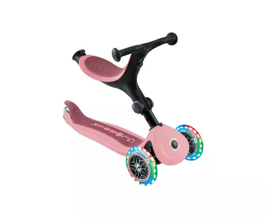 Самокат Globber Globber Go Up Active Темно-розовый до 20/50 кг Светящиеся колеса (744-210), изображение 5 Самокат Globber Globber Go Up Active Темно-розовый до 20/50 кг Светящиеся колеса (744-210), изображение 5