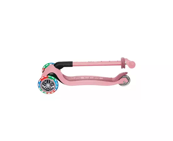 Самокат Globber Primo Foldable Lights колеса с подсветкой до 50 кг 3+ Пастельно-розовый (432-211-3), изображение 12 Самокат Globber Primo Foldable Lights колеса с подсветкой до 50 кг 3+ Пастельно-розовый (432-211-3), изображение 12
