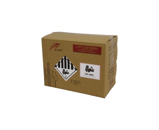 Батарея LiFePo4 Ritar 12V-100Ah (LFP12.8V100Ah G1), изображение 3 Батарея LiFePo4 Ritar 12V-100Ah (LFP12.8V100Ah G1), изображение 3