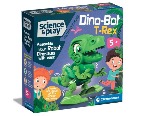 Конструктор Clementoni Dino Bot T-Rex, серия "Science & Play" (75073.00), изображение 5 Конструктор Clementoni Dino Bot T-Rex, серия "Science & Play" (75073.00), изображение 5