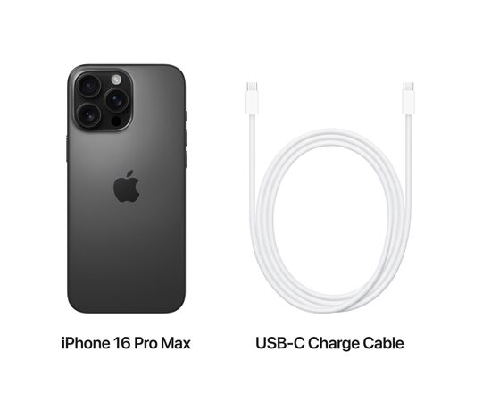 Мобильный телефон Apple iPhone 16 Pro Max 512GB Black Titanium (MYX03), изображение 8 Мобильный телефон Apple iPhone 16 Pro Max 512GB Black Titanium (MYX03), изображение 8