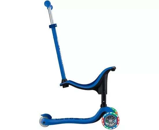 Самокат Globber Go Up Sporty колеса с подсветкой до 20/50 кг. 1+ Синий (452-600-4), изображение 2