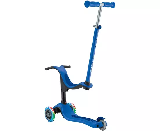 Самокат Globber Go Up Sporty колеса с подсветкой до 20/50 кг. 1+ Синий (452-600-4), изображение 4