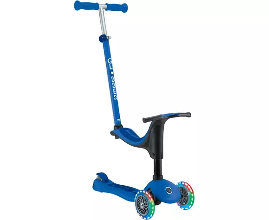 Самокат Globber Go Up Sporty колеса с подсветкой до 20/50 кг. 1+ Синий (452-600-4)
