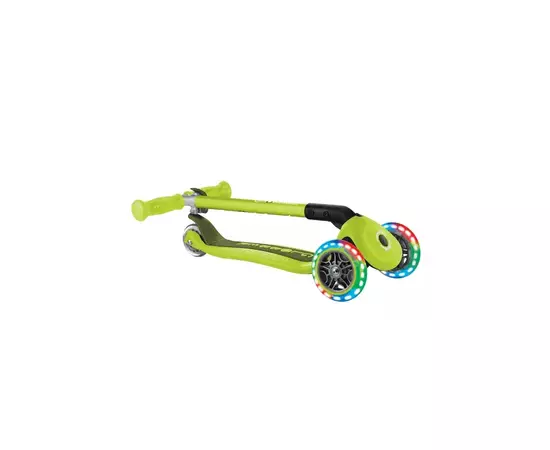 Самокат Globber Primo Foldable Lights колеса с подсветкой до 50 кг. 3+ Зеленый (432-106-3), изображение 11 Самокат Globber Primo Foldable Lights колеса с подсветкой до 50 кг. 3+ Зеленый (432-106-3), изображение 11