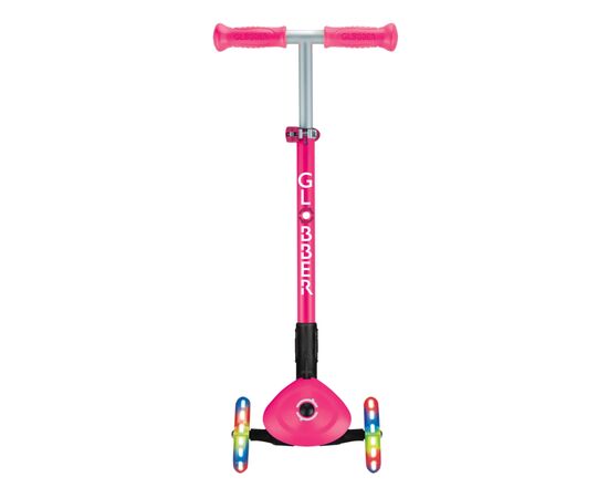 Самокат Globber Primo Foldable Lights колеса с подсветкой до 50 кг. 3+ Розовый (432-110-3), изображение 2 Самокат Globber Primo Foldable Lights колеса с подсветкой до 50 кг. 3+ Розовый (432-110-3), изображение 2