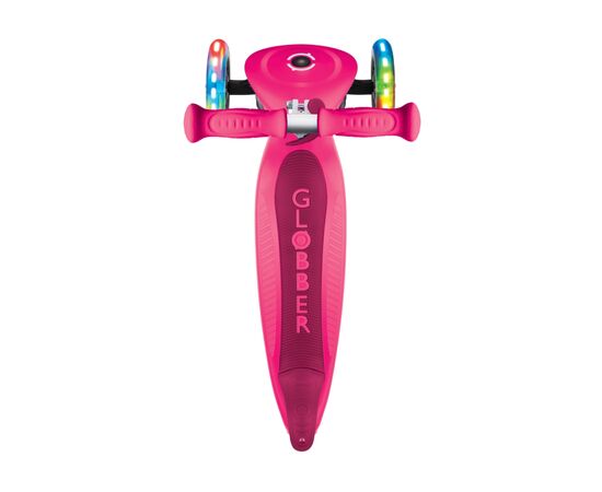 Самокат Globber Primo Foldable Lights колеса с подсветкой до 50 кг. 3+ Розовый (432-110-3), изображение 8 Самокат Globber Primo Foldable Lights колеса с подсветкой до 50 кг. 3+ Розовый (432-110-3), изображение 8