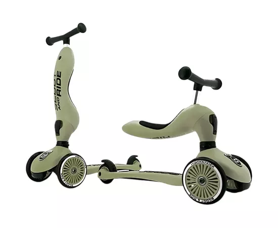 Самокат Scoot&Ride Highwaykick-1 1-5 лет оливковый (SR-160629-OLIVE), изображение 8 Самокат Scoot&Ride Highwaykick-1 1-5 лет оливковый (SR-160629-OLIVE), изображение 8