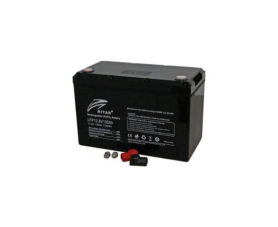 Батарея LiFePo4 Ritar 12V-135Ah (LFP12.8V135Ah G2), изображение 2 Батарея LiFePo4 Ritar 12V-135Ah (LFP12.8V135Ah G2), изображение 2