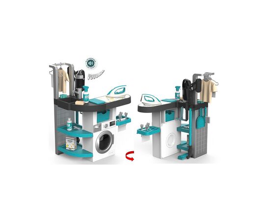 Игровой набор Smoby Стиральная комната с пылесосом Ровента и аксессуарами (330320), изображение 3 Игровой набор Smoby Стиральная комната с пылесосом Ровента и аксессуарами (330320), изображение 3