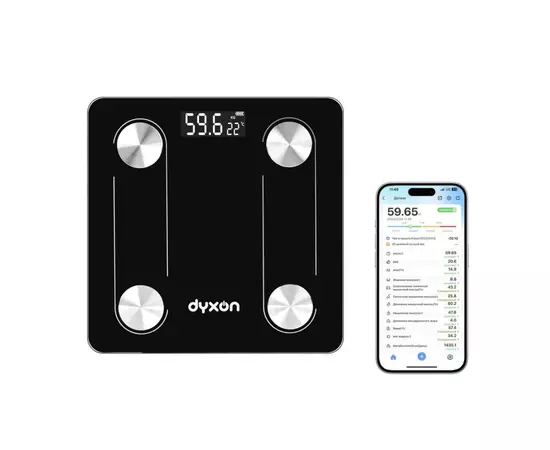 Весы напольные DYXON MEGASCALES 100 Black (DXNVGMGSCLS100B), изображение 3 Весы напольные DYXON MEGASCALES 100 Black (DXNVGMGSCLS100B), изображение 3