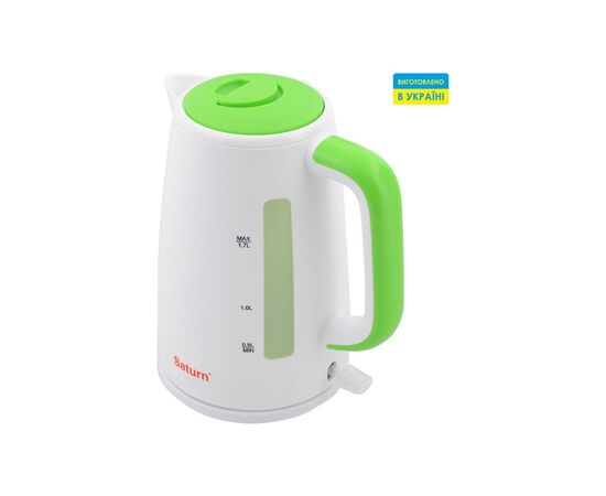 Электрочайник Saturn ST-EK8435U White/Green, изображение 2 Электрочайник Saturn ST-EK8435U White/Green, изображение 2