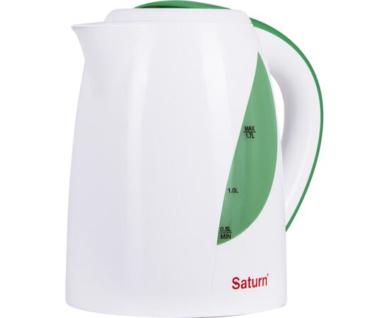 Электрочайник Saturn ST-EK8437U White/Lt.Green, изображение 2 Электрочайник Saturn ST-EK8437U White/Lt.Green, изображение 2