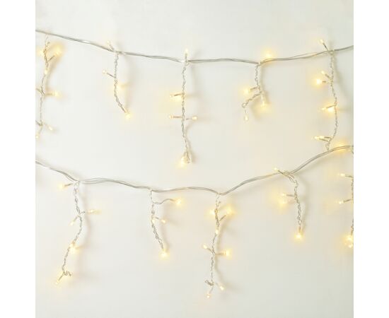 Гирлянда YES! Fun Бахрома 84 LED Тепло-белая 2 м Статическая Коннектор (974846)