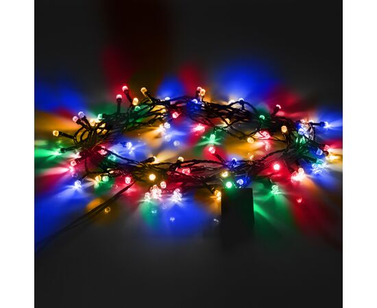 Гирлянда YES! Fun Бриллиант 8 мм 80 LED Разноцветная 8 м 8 режимов мигания (975051), изображение 3 Гирлянда YES! Fun Бриллиант 8 мм 80 LED Разноцветная 8 м 8 режимов мигания (975051), изображение 3