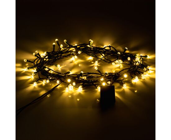 Гирлянда YES! Fun Бриллиант 8 мм 80 LED Тепло-белая 8 м 8 режимов мигания (975052), изображение 3 Гирлянда YES! Fun Бриллиант 8 мм 80 LED Тепло-белая 8 м 8 режимов мигания (975052), изображение 3