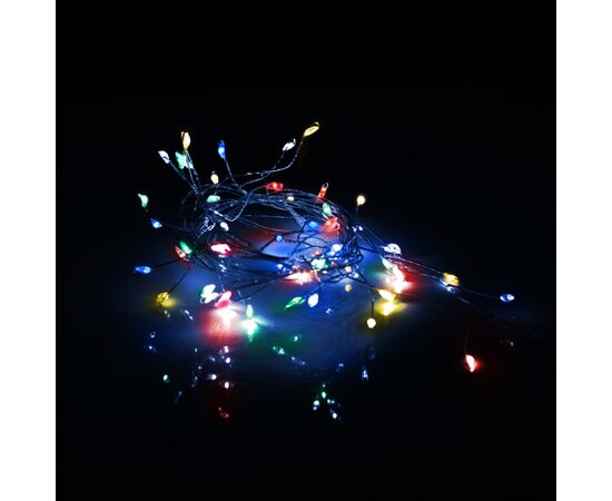 Гирлянда YES! Fun Кластер на медном проводе 50 LED Разноцветная 1 м Статическая Батарейки (975019), изображение 3 Гирлянда YES! Fun Кластер на медном проводе 50 LED Разноцветная 1 м Статическая Батарейки (975019), изображение 3