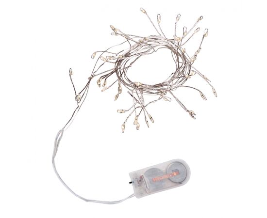 Гирлянда YES! Fun Кластер на медной проволоке 50 LED Холодно-белая 1 м Статическая Батарейки (975018), изображение 2 Гирлянда YES! Fun Кластер на медной проволоке 50 LED Холодно-белая 1 м Статическая Батарейки (975018), изображение 2