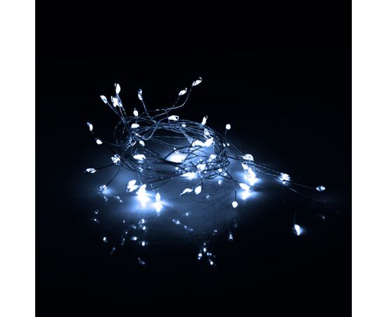 Гирлянда YES! Fun Кластер на медной проволоке 50 LED Холодно-белая 1 м Статическая Батарейки (975018), изображение 3 Гирлянда YES! Fun Кластер на медной проволоке 50 LED Холодно-белая 1 м Статическая Батарейки (975018), изображение 3
