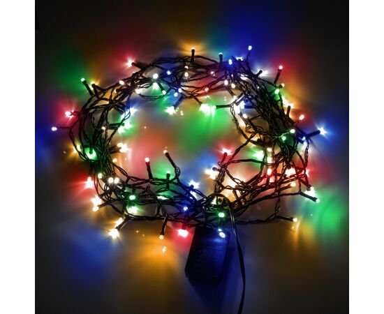 Гирлянда YES! Fun Нить 120 LED Разноцветная 8.4 м 8 режимов Мерцание (974848), изображение 3 Гирлянда YES! Fun Нить 120 LED Разноцветная 8.4 м 8 режимов Мерцание (974848), изображение 3