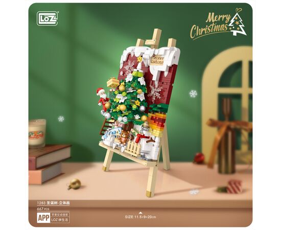 Конструктор LOZ mini Рождественская ёлка без фигурок (1283), изображение 3