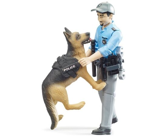 Фигурка Bruder Фигурка полицейского с собакой (62150), изображение 6 Фигурка Bruder Фигурка полицейского с собакой (62150), изображение 6