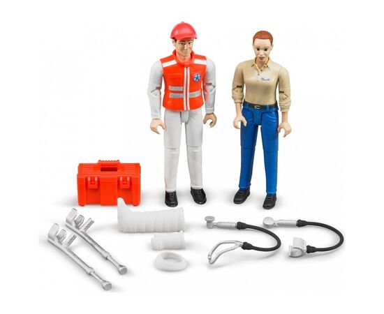 Фигурка Bruder Фигурки врача и пациента с аксессуарами (62710), изображение 3 Фигурка Bruder Фигурки врача и пациента с аксессуарами (62710), изображение 3