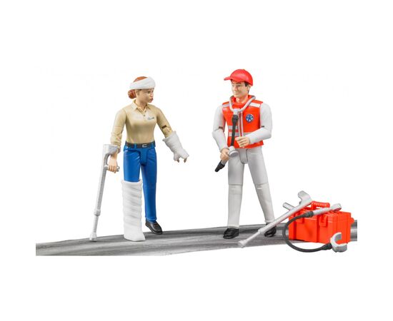 Фигурка Bruder Фигурки врача и пациента с аксессуарами (62710), изображение 4 Фигурка Bruder Фигурки врача и пациента с аксессуарами (62710), изображение 4