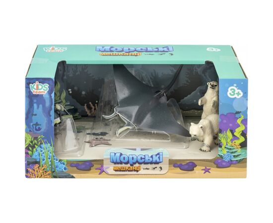 Фигурка Kids Team Морские жители: скат, белая медведица с медвеженком, акваланг (Q9899-P26_3), изображение 2 Фигурка Kids Team Морские жители: скат, белая медведица с медвеженком, акваланг (Q9899-P26_3), изображение 2