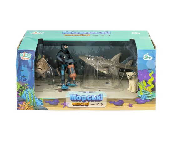 Фигурка Kids Team Морские жители: морской окунь,гитарный скат,белый медв.,аква (Q9899-P25_3), изображение 2 Фигурка Kids Team Морские жители: морской окунь,гитарный скат,белый медв.,аква (Q9899-P25_3), изображение 2