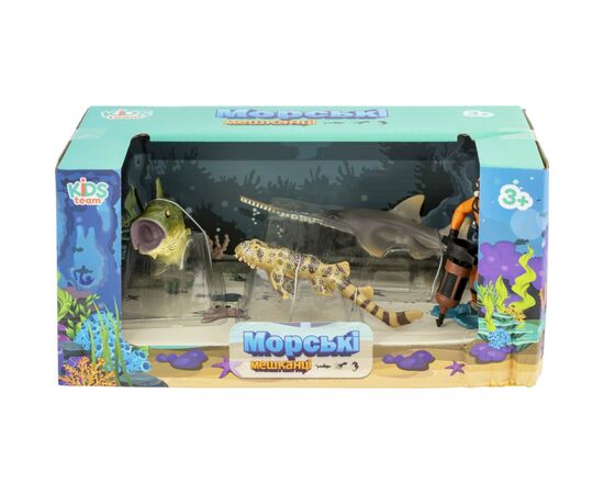 Фигурка Kids Team Морские жители: бычья акула,европейский пилорыл,окунь,аквала (Q9899-P25_2), изображение 2 Фигурка Kids Team Морские жители: бычья акула,европейский пилорыл,окунь,аквала (Q9899-P25_2), изображение 2
