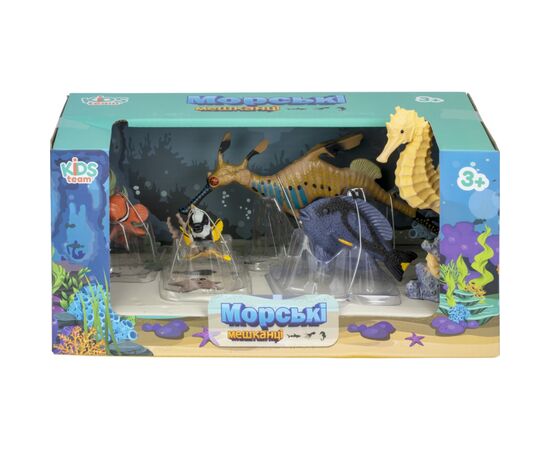 Фигурка Kids Team Морские жители: два морских котика, рыба-лисица, рыба-клоун, рыба-хирург (Q9899-P26_1), изображение 2 Фигурка Kids Team Морские жители: два морских котика, рыба-лисица, рыба-клоун, рыба-хирург (Q9899-P26_1), изображение 2